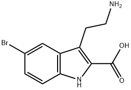 3-(2-AMINO-ETHYL)-5-BROMO-1H-INDOLE-2-CARBOXYLIC ACID Struktur