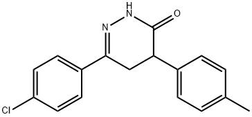 6-(4-CHLOROPHENYL)-4-(4-METHYLPHENYL)-4,5-DIHYDRO-3(2H)-PYRIDAZINONE Struktur