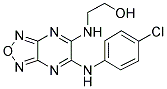 2-([6-(4-CHLOROANILINO)[1,2,5]OXADIAZOLO[3,4-B]PYRAZIN-5-YL]AMINO)-1-ETHANOL Struktur