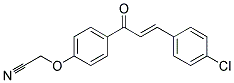 2-(4-[3-(4-CHLOROPHENYL)ACRYLOYL]PHENOXY)ACETONITRILE Struktur