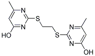 2-((2-[(4-HYDROXY-6-METHYLPYRIMIDIN-2-YL)THIO]ETHYL)THIO)-6-METHYLPYRIMIDIN-4-OL Struktur