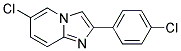 6-CHLORO-2-(4-CHLOROPHENYL)IMIDAZO[1,2-A]PYRIDINE Struktur