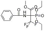 METHYL 2-(BENZOYLAMINO)-2-(DIETHOXYPHOSPHORYL)-3,3,3-TRIFLUOROPROPANOATE Struktur