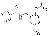 2-[(BENZOYLAMINO)METHYL]-4-FORMYLPHENYL ACETATE Struktur