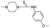 ((4-METHOXYPHENYL)AMINO)(4-METHYLPIPERAZINYL)METHANE-1-THIONE Struktur