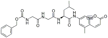 CBZ-GLY-GLY-LEU-7-AMIDO-4-METHYLCOUMARIN Struktur