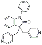 1,3-DIHYDRO-1-PHENYL-3,3-BIS(4-PYRIDINYLMETHYL)-2H-INDOL-2-ONE Struktur