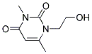 1-(2-HYDROXYETHYL)-3,6-DIMETHYL-2,4(1H,3H)-PYRIMIDINEDIONE Struktur