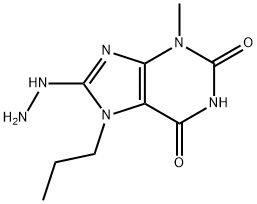 8-HYDRAZINO-3-METHYL-7-PROPYL-3,7-DIHYDRO-PURINE-2,6-DIONE Struktur