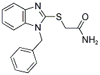 2-[(1-BENZYL-1H-BENZIMIDAZOL-2-YL)THIO]ACETAMIDE Struktur