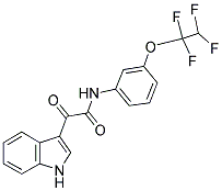 2-INDOL-3-YL-2-OXO-N-(3-(1,1,2,2-TETRAFLUOROETHOXY)PHENYL)ETHANAMIDE Struktur