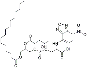 1-PALMITOYL-2-[6-[(7-NITRO-2-1,3-BENZOXADIAZOL-4-YL)AMINO]CAPROYL]-SN-GLYCERO-3-PHOSPHOSERINE(SODIUM SALT) Struktur