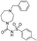 4-BENZYL-HEXAHYDRO-N-[(4-METHYLPHENYL)SULPHONYL]-DIAZEPINE-1-CARBOXAMIDE Struktur