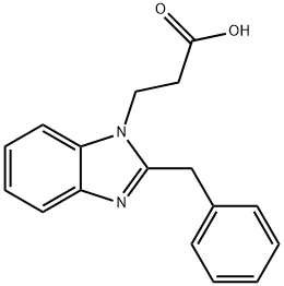 3-(2-BENZYL-BENZOIMIDAZOL-1-YL)-PROPIONIC ACID Struktur