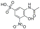 3-(ACETYLAMINO)-4-HYDROXY-5-NITROBENZENESULFONIC ACID Struktur