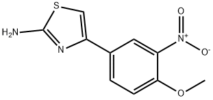 4-(4-METHOXY-3-NITROPHENYL)THIAZOL-2-YLAMINE Struktur