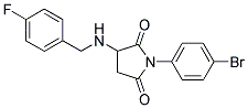 1-(4-BROMOPHENYL)-3-[(4-FLUOROBENZYL)AMINO]DIHYDRO-1H-PYRROLE-2,5-DIONE Struktur