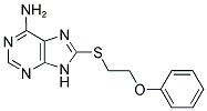 8-((2-PHENOXYETHYL)THIO)-9H-PURIN-6-AMINE Struktur