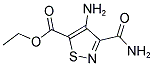 ETHYL 4-AMINO-3-(AMINOCARBONYL)-5-ISOTHIAZOLECARBOXYLATE Struktur