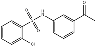 N-(3-ACETYLPHENYL)-2-CHLOROBENZENESULFONAMIDE Struktur