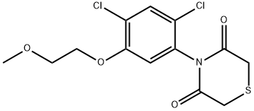 4-[2,4-DICHLORO-5-(2-METHOXYETHOXY)PHENYL]-3,5-THIOMORPHOLINEDIONE Struktur