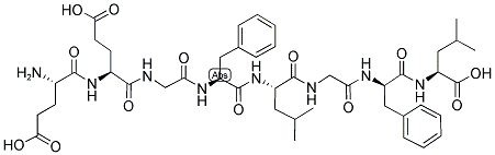GLU-GLU-GLY-PHE-LEU-GLY-D-PHE-L-LEU Struktur