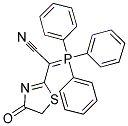 2-(4-OXO-4,5-DIHYDRO-1,3-THIAZOL-2-YL)-2-(1,1,1-TRIPHENYL-LAMBDA5-PHOSPHANYLIDENE)ACETONITRILE Struktur