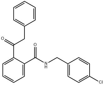 N-(4-CHLOROBENZYL)-2-(2-PHENYLACETYL)BENZENECARBOXAMIDE Struktur