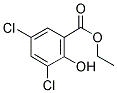 3,5-DICHLORO-2-HYDROXY-BENZOIC ACID ETHYL ESTER Struktur