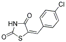 5-[(E)-(4-CHLOROPHENYL)METHYLIDENE]-1,3-THIAZOLANE-2,4-DIONE Struktur