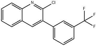 2-CHLORO-3-[3-(TRIFLUOROMETHYL)PHENYL]QUINOLINE Struktur