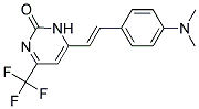 6-{(E)-2-[4-(DIMETHYLAMINO)PHENYL]VINYL}-4-(TRIFLUOROMETHYL)PYRIMIDIN-2(1H)-ONE Struktur