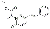 ETHYL 2-[6-OXO-3-STYRYL-1(6H)-PYRIDAZINYL]PROPANOATE Struktur