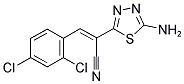 2-(5-AMINO-1,3,4-THIADIAZOL-2-YL)-3-(2,4-DICHLOROPHENYL)ACRYLONITRILE Struktur