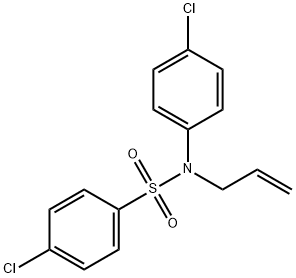 N-ALLYL-4-CHLORO-N-(4-CHLOROPHENYL)BENZENESULFONAMIDE Struktur