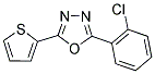 2-(2-CHLOROPHENYL)-5-(2-THIENYL)-1,3,4-OXADIAZOLE Struktur