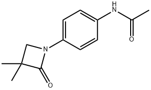 N-[4-(3,3-DIMETHYL-2-OXO-1-AZETANYL)PHENYL]ACETAMIDE Struktur