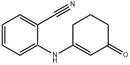 2-((3-OXOCYCLOHEX-1-ENYL)AMINO)BENZENECARBONITRILE Struktur