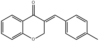 (E)-3-(4-METHYLBENZYLIDENE)-2,3-DIHYDROCHROMEN-4-ONE Struktur