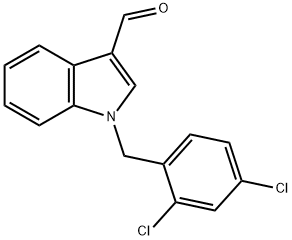 1-(2,4-DICHLORO-BENZYL)-1H-INDOLE-3-CARBALDEHYDE Struktur