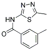 3-METHYL-N-(5-METHYL-1,3,4-THIADIAZOL-2-YL)BENZAMIDE Struktur