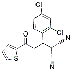 2-[1-(2,4-DICHLORO-PHENYL)-3-OXO-3-THIOPHEN-2-YL-PROPYL]-MALONONITRILE Struktur