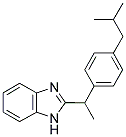 2-[1-(4-ISOBUTYLPHENYL)ETHYL]-1H-BENZIMIDAZOLE Struktur