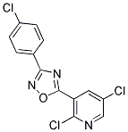 3-(4-CHLOROPHENYL)-5-(2,5-DICHLORO-3-PYRIDYL)-1,2,4-OXADIAZOLE Struktur