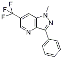 1-METHYL-3-PHENYL-6-(TRIFLUOROMETHYL)-1H-PYRAZOLO[4,3-B]PYRIDINE Struktur