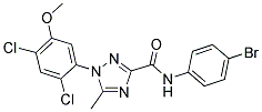 N-(4-BROMOPHENYL)-1-(2,4-DICHLORO-5-METHOXYPHENYL)-5-METHYL-1H-1,2,4-TRIAZOLE-3-CARBOXAMIDE Struktur