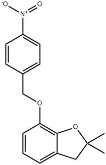 2,2-DIMETHYL-7-((4-NITROPHENYL)METHOXY)OXAINDANE Struktur