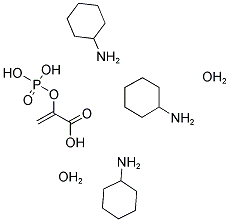 PHOSPHENOL PYRUVIC TRICYCLOHEXYLAMINE DIHYDRATE Struktur