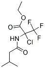 ETHYL 2-CHLORO-3,3,3-TRIFLUORO-2-[(3-METHYLBUTANOYL)AMINO]PROPANOATE Struktur