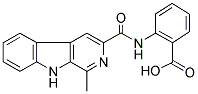 2-([(1-METHYL-9H-BETA-CARBOLIN-3-YL)CARBONYL]AMINO)BENZOIC ACID Struktur